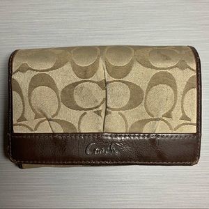 Coach logo wallet